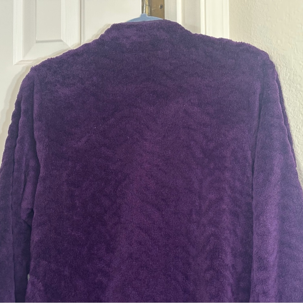 OSCAR de la RENTA (S/M) Purple Long Robe - Picture 7 of 13